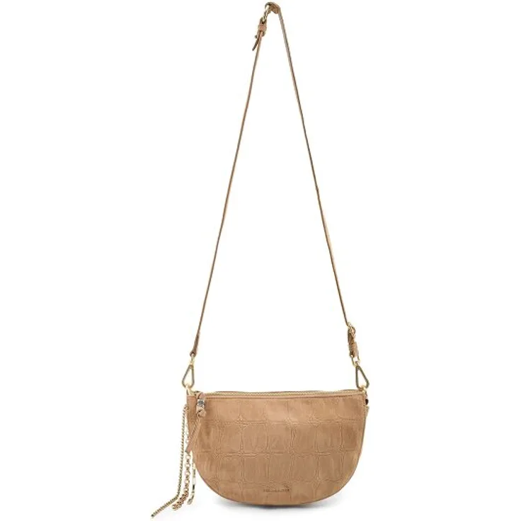 FredsBruder Velvet Wild Umhängetasche, 100% Leder, 28 cm x 6 cm x 17.5 cm, braun