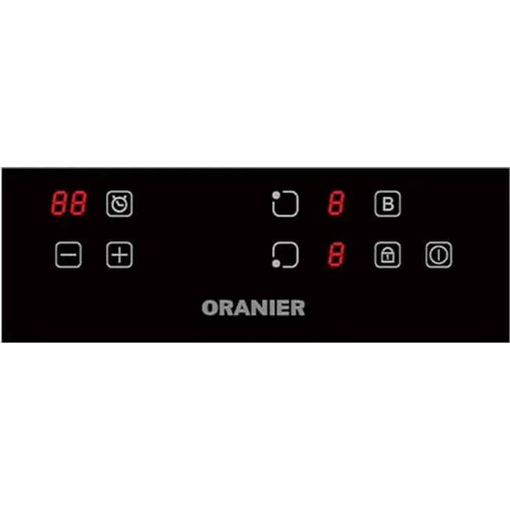 Oranier KFI331, Induktionskochfeld 30 cm, 2 Zonen Domino Glaskeramik mit Touch Control, 9 Leistungsstufen, 2-fach Booster, Topferkennung & Timer – Bild 2