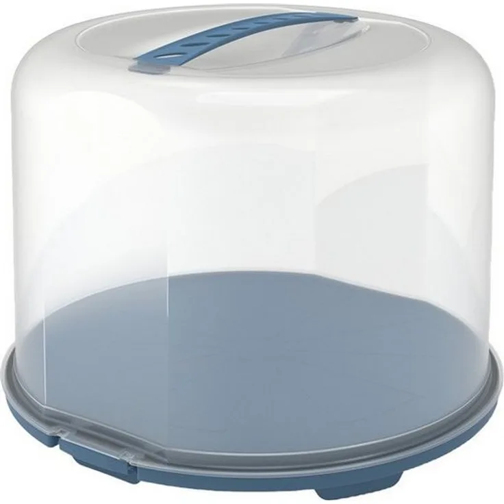 ROTHO Kuchentransportbox FRESH Kuchentransportbox XL, Kunststoff, BPA-frei, Sicherer Transport, Schwarz