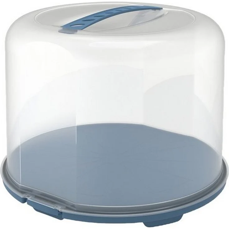 ROTHO Kuchentransportbox FRESH Kuchentransportbox XL, Kunststoff, BPA-frei, Sicherer Transport, Schwarz