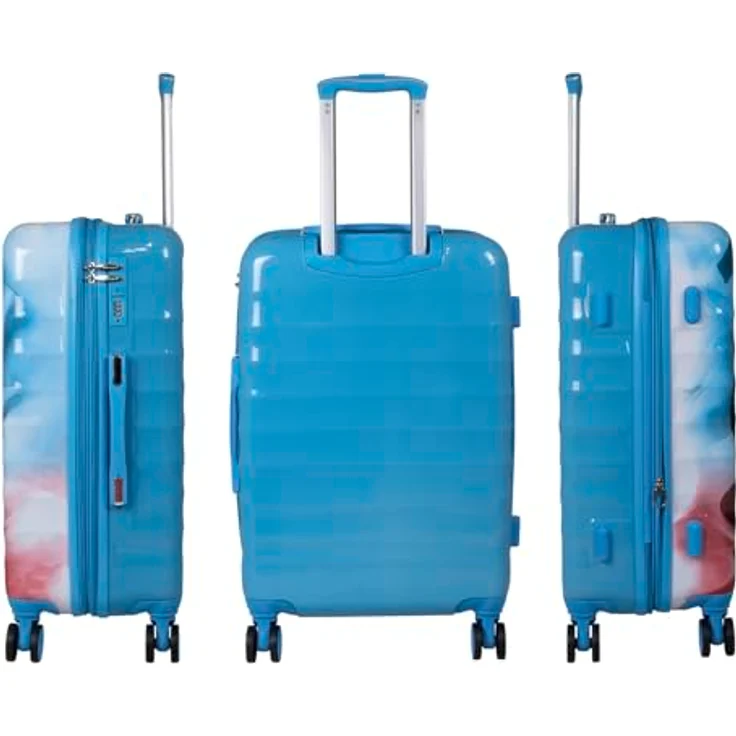 Trendyshop365 Trolleyset Kofferset 3tlg Verona, Graffiti Design, Polycarbonat, Zahlenschloss, bunter Farbverlauf – Bild 3