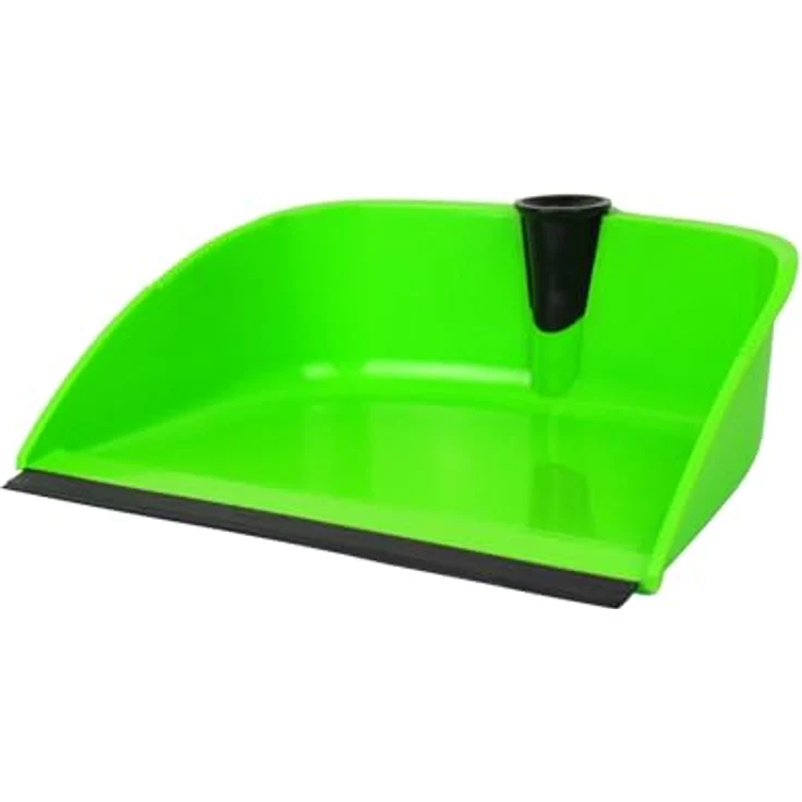 Centi Stehkehrgarnitur, Kehrschaufelset mit ergonomischem langen Stiel und Gummilippe, ideal für Haushalt und Büro – Bild 4