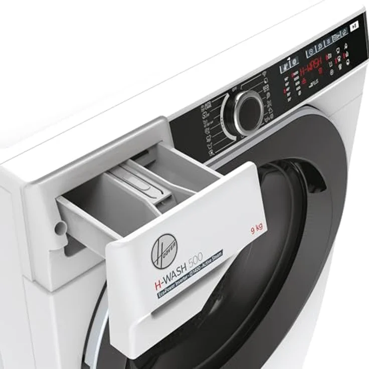 Hoover H-WASH 500 HWE 49AMBS/1-S Waschmaschine / 9 kg/Klasse A/Eco-Power Inverter Motor/Bügelerleichterung/ActiveSteam Dampf-Funktion/Wi-Fi – Bild 5