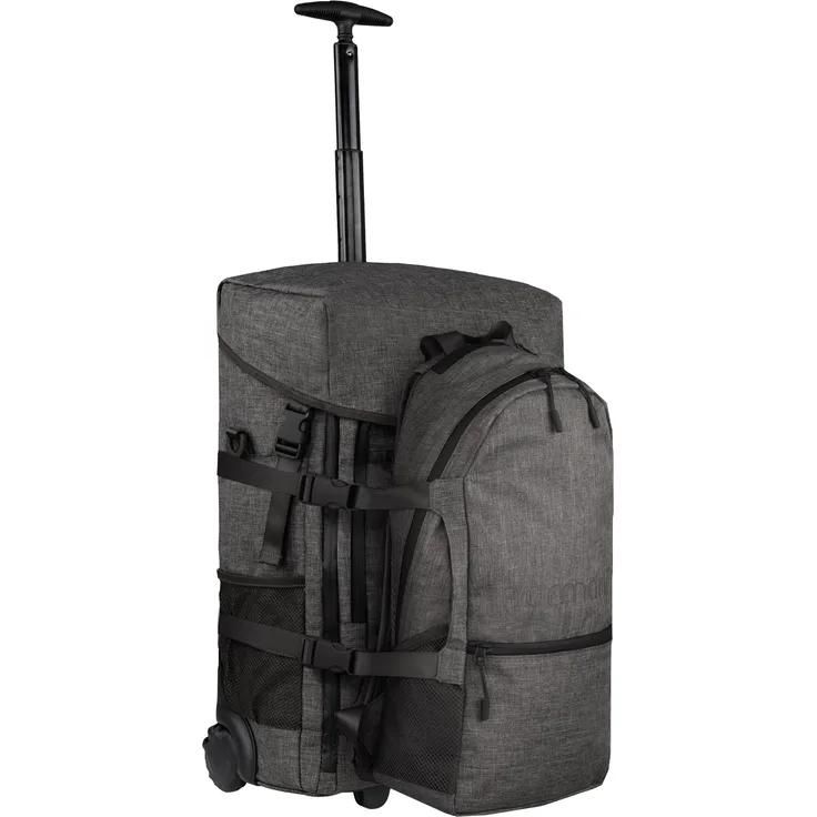 Normani Rucksack mit Trolleyfunktion und kleinem Rucksack, Grau, 45 l, Handgepäck geeignet