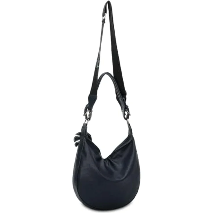 Fritzi aus Preußen, Eco Hobo Schultertasche 31 cm, geräumig mit Reißverschlussfach, Blau – Bild 2