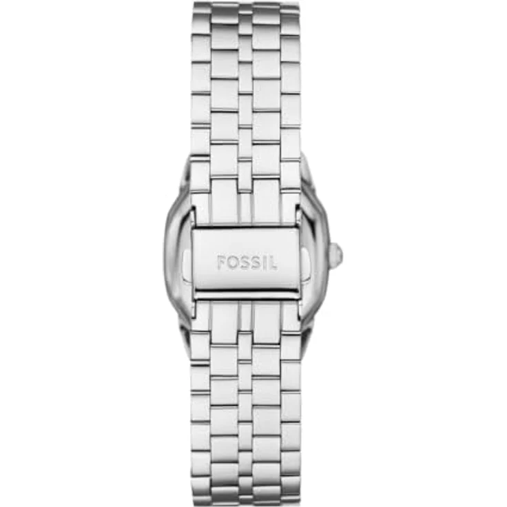 Fossil Damen Analog Quarz Uhr mit Edelstahl Armband ES5363, 27mm Gehäuse, cremefarbenes Zifferblatt, wasserdicht bis 30m – Bild 4
