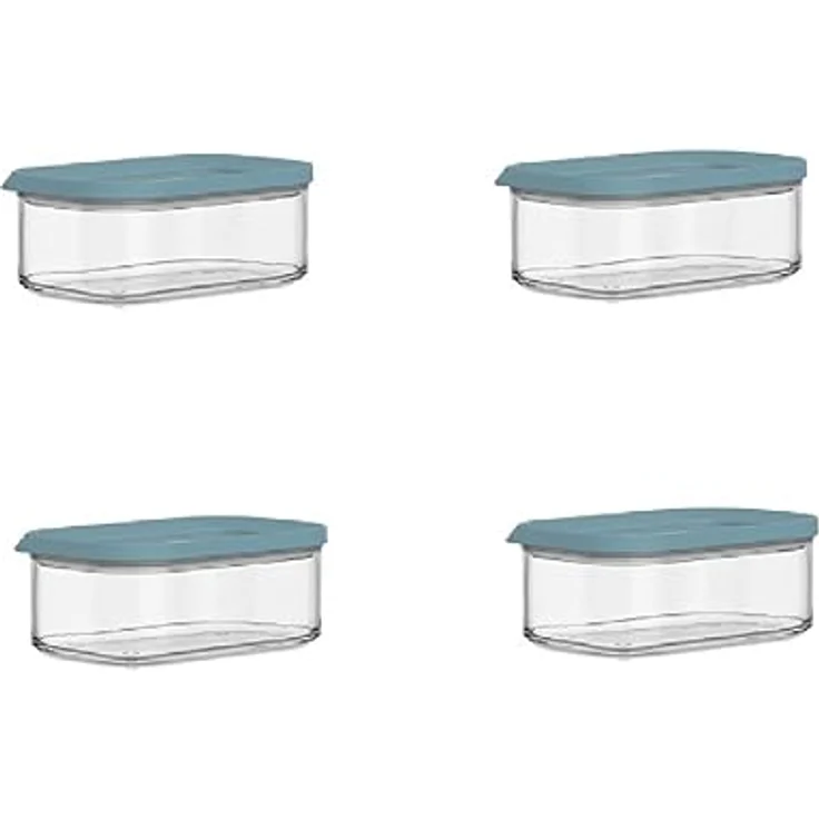 Mepal 4-tlg Vorratsdosen Spar-Set Modula 425 ml Nordic Green/Grün luftdichte Frischhaltedose - ideal für trockene Lebensmittel – Bild 1