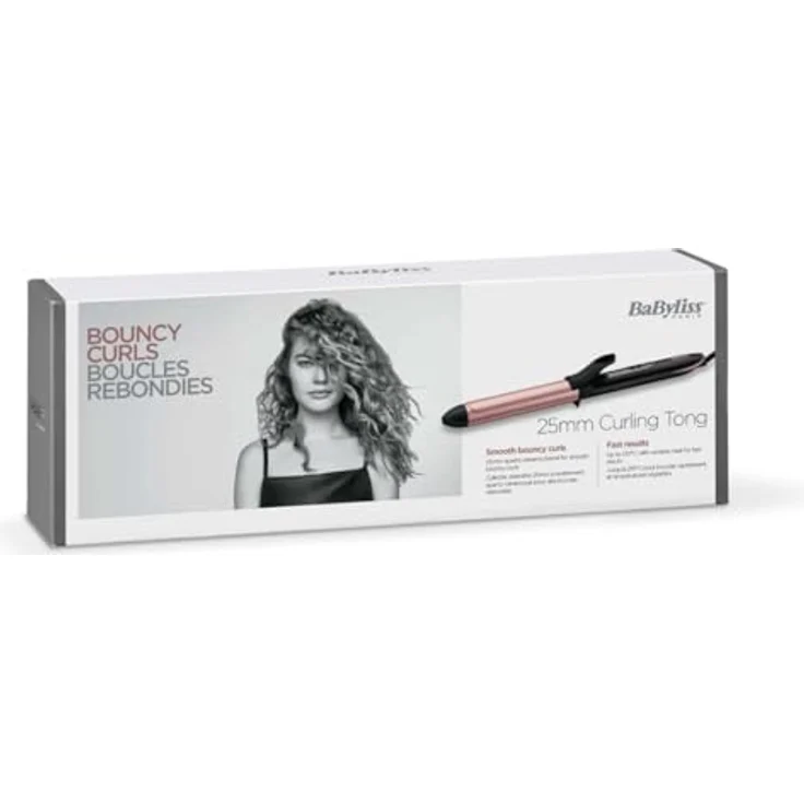 BaByliss C451E mit Klemme, 25mm Durchmesser, 6 Temperaturstufen, roségold-schwarz – Bild 3