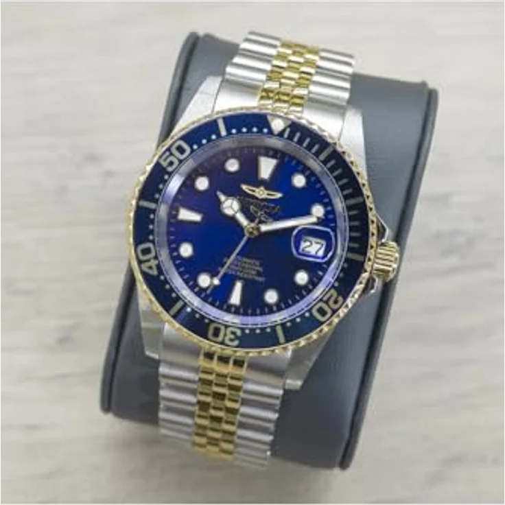 Invicta Pro Diver Automatikuhr, Edelstahlgehäuse 42mm, blau, 20 bar wasserdicht – Bild 5