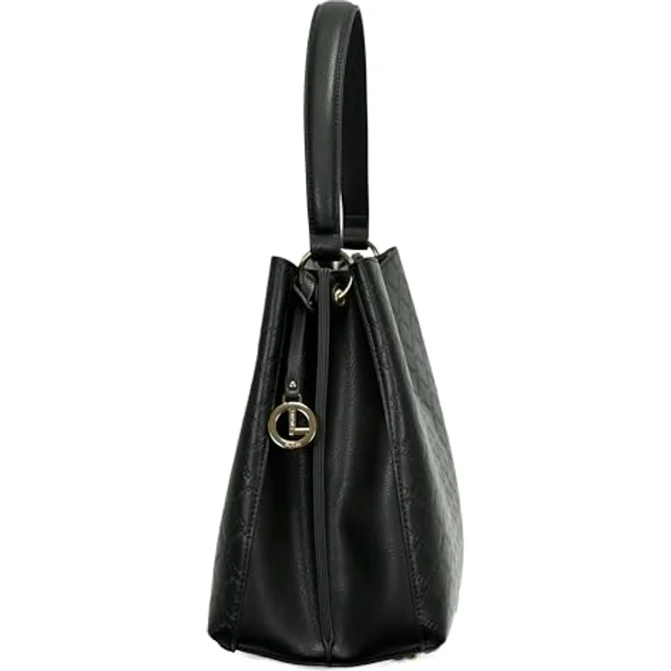 L.Credi Filberta Schultertasche, 30 cm, schwarz, 100% Polyurethan, Größe 30 cm x 16 cm x 28 cm – Bild 5