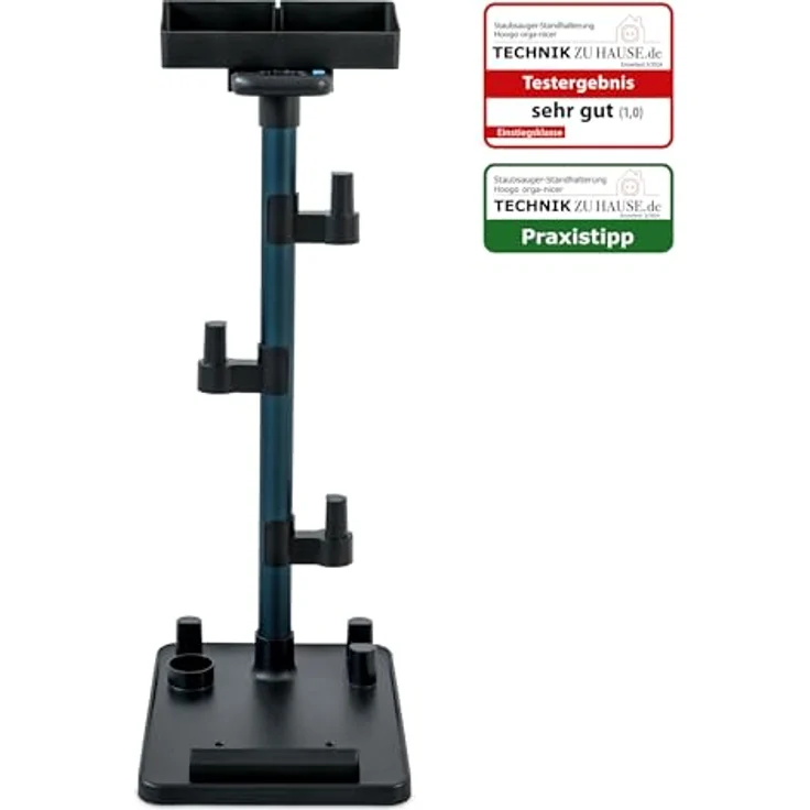 hoogo orga-nicer ST007 Universal-Standhalterung für Akku-Staubsauger jeder Marke mit Saugrohren von 32 mm bis 46 mm Ø – Bild 2