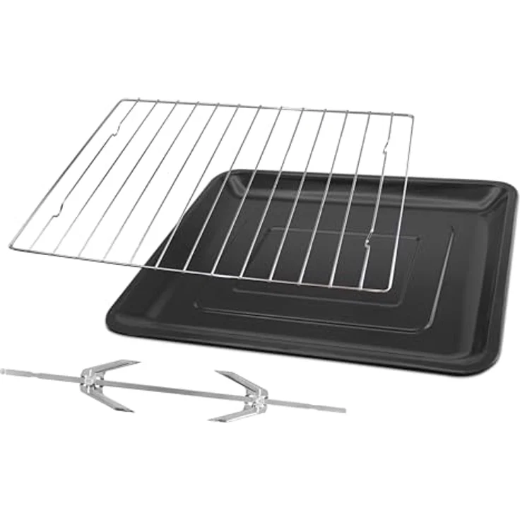 Trisa Bake & Cook Minibackofen  mit Kochfunktion, Timerfunktion, Kleinbackofen, Schwarz – Bild 3