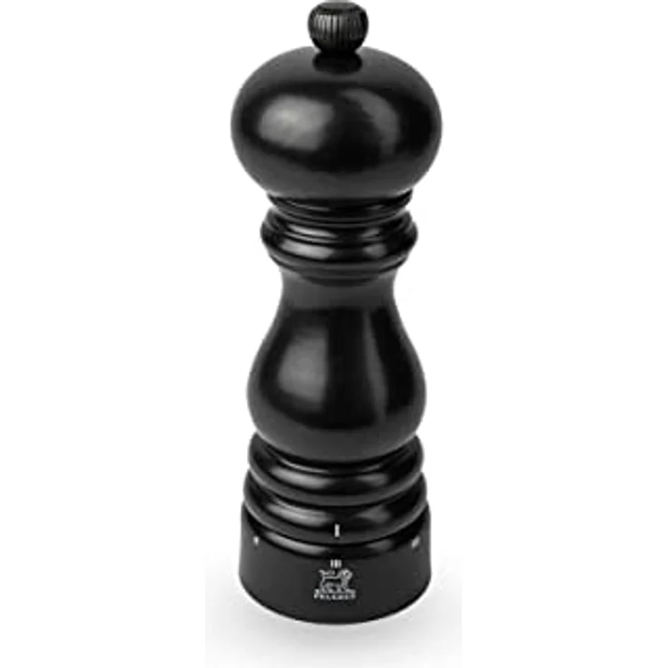 PEUGEOT - Pfeffermühle Paris u‘Select 18 cm + Pfeffer - 6 voreingestellte Mahlgrade - Aus PEFC-zertifiziertem Holz - Satinschwarz – Bild 1