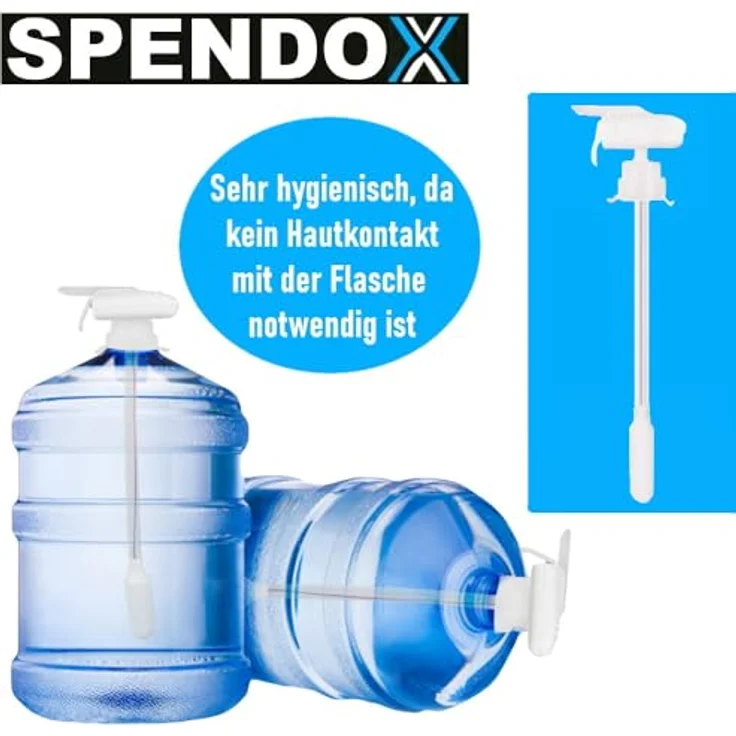 MAVURA SPENDOX Trinkwasserpumpe elektrische Pumpe Wasserspender Getränkespender, weiß – Bild 4