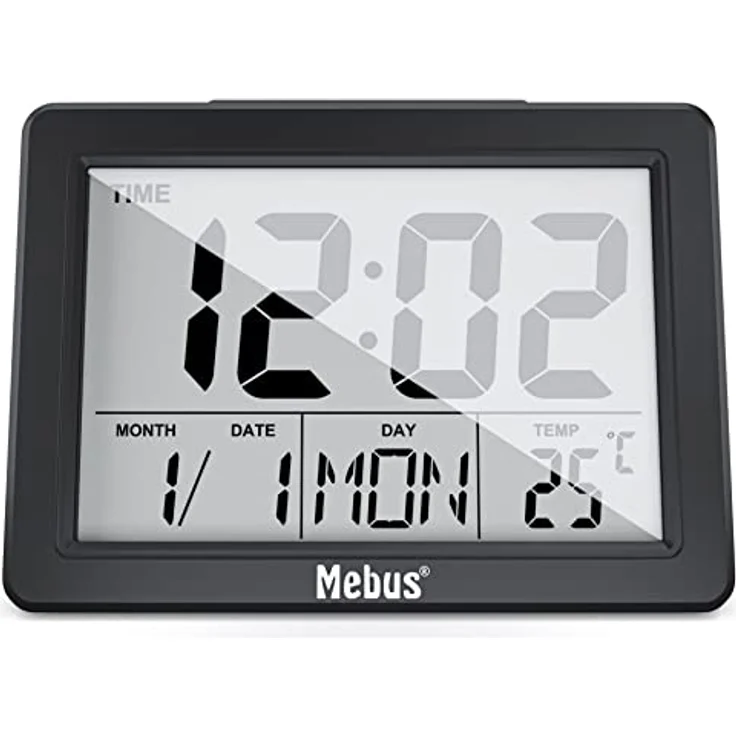 Mebus 25739 Elektronischer Wecker, Quartz Alarm Uhr, mehrfarbig, hochwertig verarbeitet – Bild 3