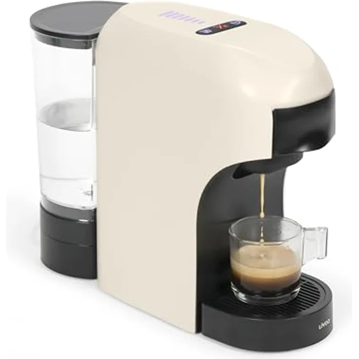 Livoo DOD217C 4-in-1 Mehrkapsel-Kaffeemaschine, 0,85 l, 1400 W, kompatibel mit NESCAFÉ Dolce Gusto, in Creme – Bild 6