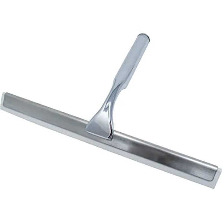 Schulte D1015 Glas-Wischer, chrom EoB Glaswischer mit Halter ohne Bohren