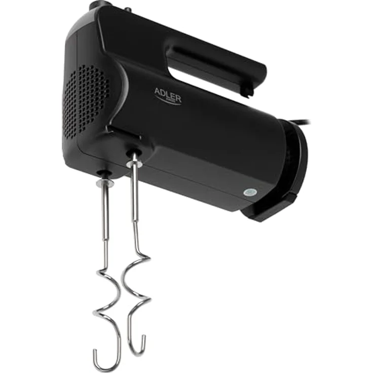 Adler Handmixer AD 4230, 5 Geschwindigkeiten, Turbo Funktion, Mixer, Knethaken, schwarz – Bild 5