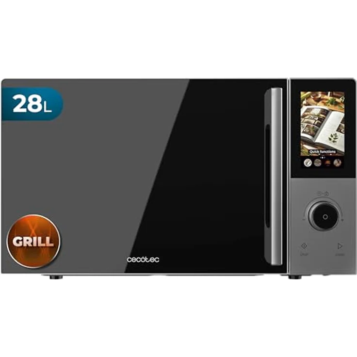 Cecotec Mikrowelle Convection 2800 Touch, 28L, 900 W, Grillfunktion und Heißluft, 8 Programme, 60-Minuten-Timer, Kindersicherung – Bild 1