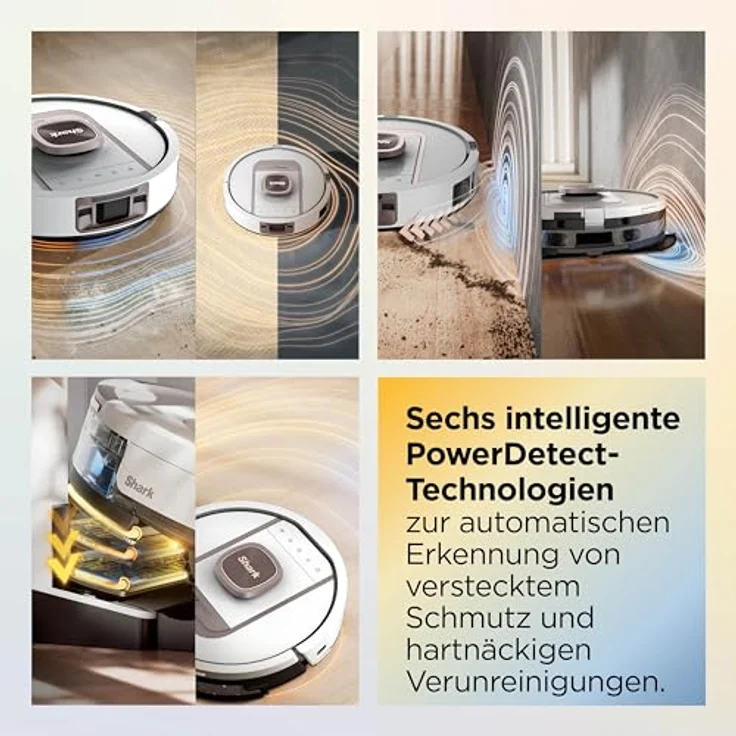 Shark ThermaCharged PowerDetect Nass- und Trocken-Saugroboter mit DirtDetect, FloorDetect, EdgeDetect, NeverStuck-Technologie und automatischer Wischpadreinigung – Bild 4