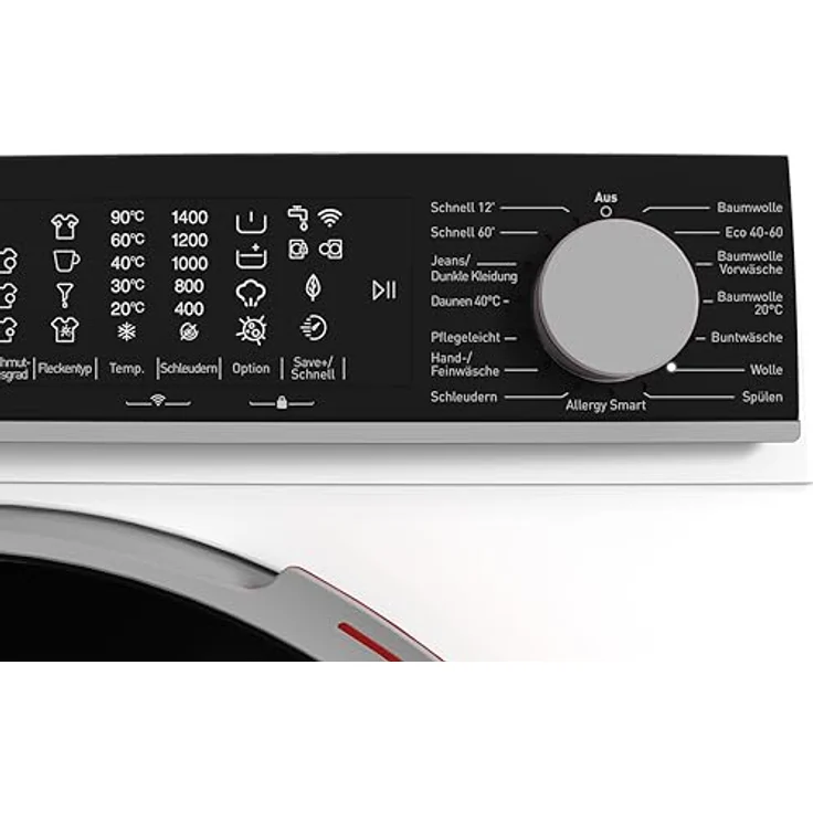 SHARP ES-MNFL814CWA-DE Frontlader Waschmaschine | 8 kg | Energieeffizienzklasse A | 1400 U/min | Inverter Motor | WiFi-Steuerung | Dampf-Funktion | Weiß – Bild 3
