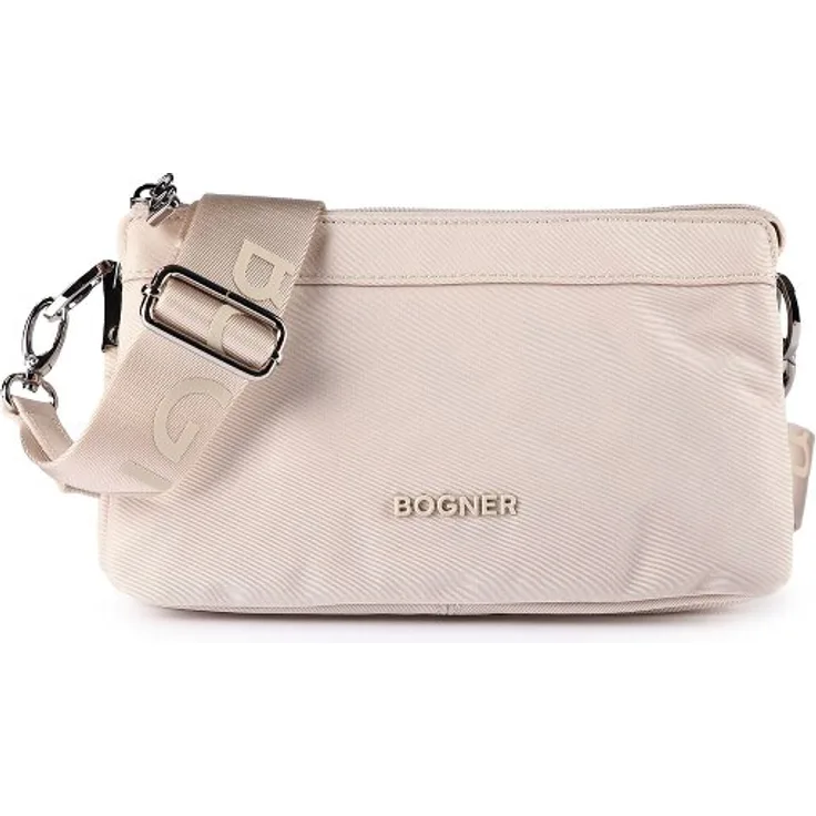 Bogner Maxon Umhängetasche, 23 cm, beige, 100% Nylon