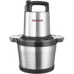 GASTROBACK #40966 Design Multizerkleinerer Professional 5 L, Silber, Schwarz - Mit 1600 Watt Motor und 2 Geschwindigkeitsstufen, ideal für große Mengen Zwiebeln, Knoblauch und Parmesan.