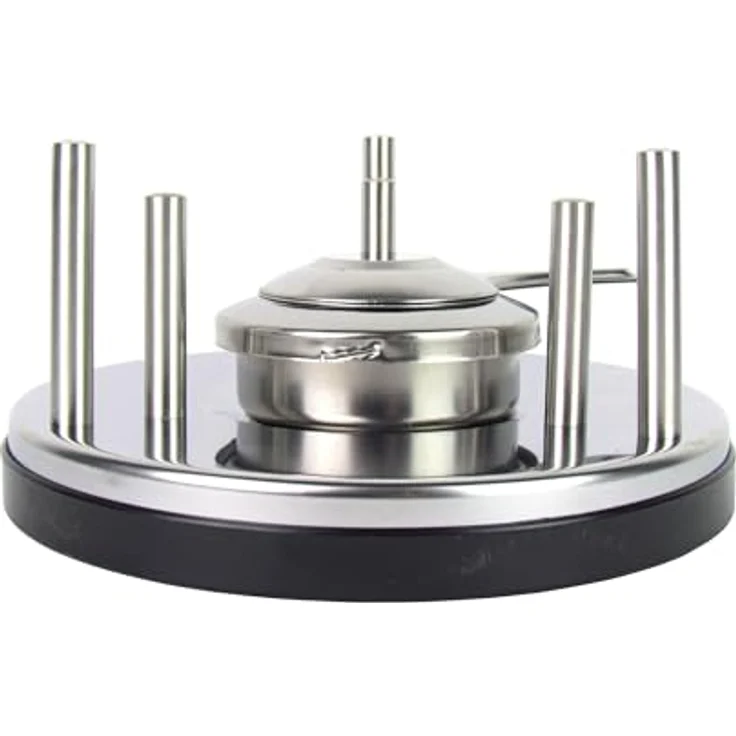 Haushalt International Fondue-Set 10-teilig bzw. 22-teilig aus Edelstahl für 6 Personen, stufenlose Hitzeeinstellung, farbige Gabeln – Bild 4