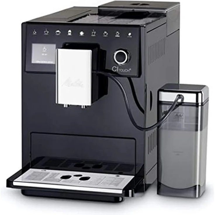 Melitta CI Touch F630-102 Kaffeevollautomat mit Milchsystem, Flüsterleises integriertes Mahlwerk , One Touch Funktion, 10 Kaffeevariationen, TFT-Farbdisplay, schwarz – Bild 2