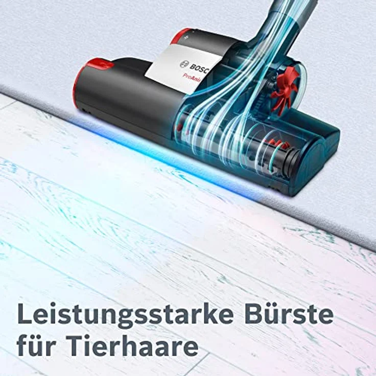 Bosch Hausgeräte BGC41PET, Bodenstaubsauger mit Beutel, tornadorot|schwarz – Bild 6