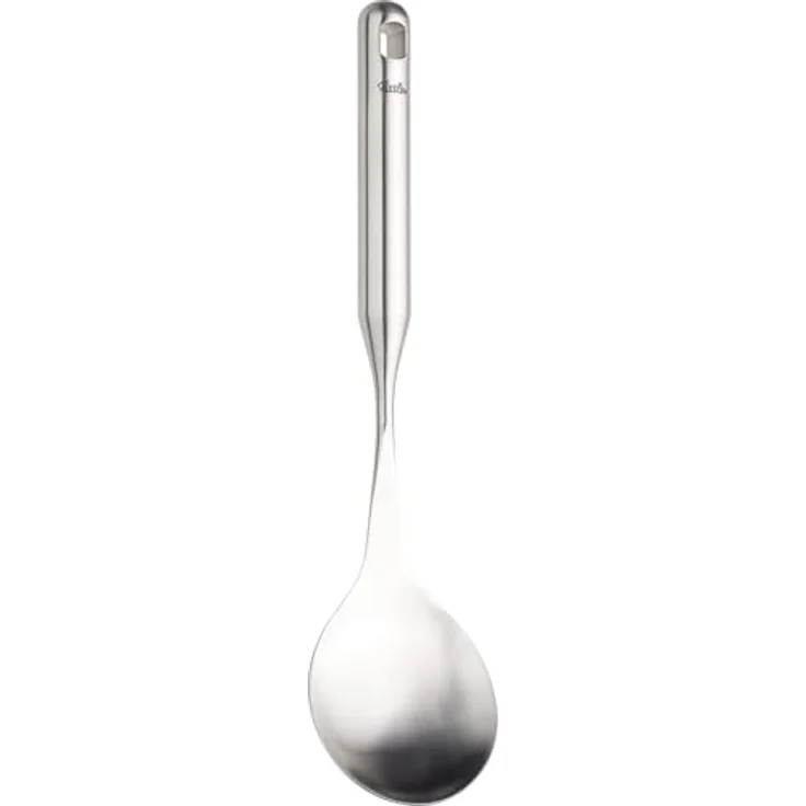 Fissler Essential Edelstahl-Reislöffel (32 cm), großer Servierlöffel mit Aufhänge-Öse, spülmaschinengeeignet, hitzebeständig und ergonomischer Griff – Bild 3