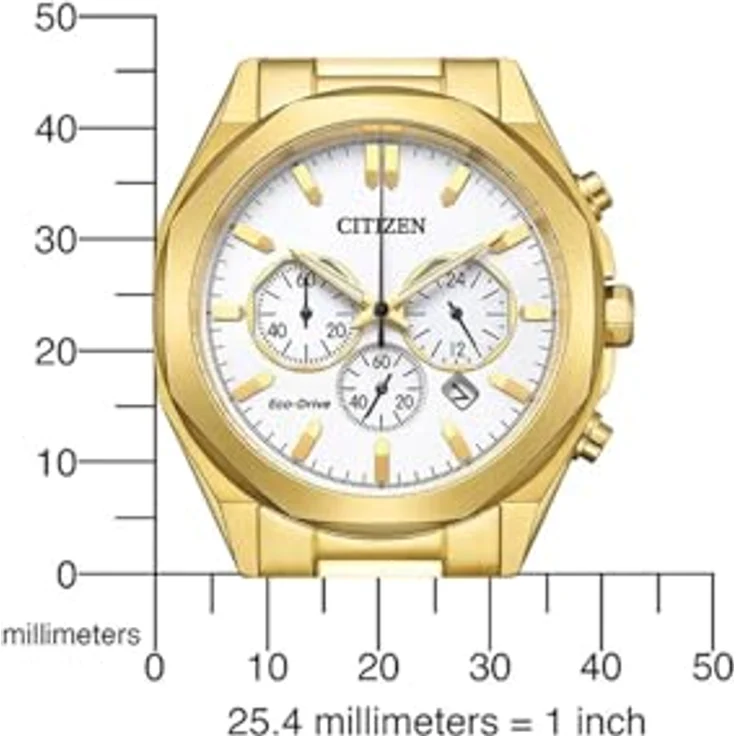 Citizen Herren Solar Chronograph Uhr CA4592-85A, Edelstahl, Silber – Bild 5