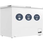 SCHOEPF GT300S Gefriertruhe, 299 Liter, Energieeffizienzklasse E, 4-Sterne, leise mit 41 dB, weiß