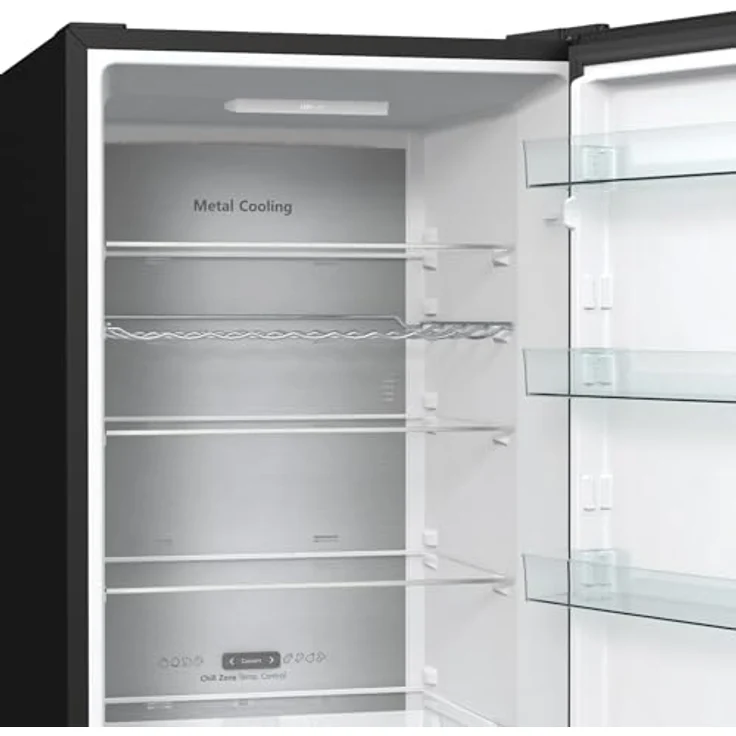 Hisense RM469N4AFD1 Kühl-Gefrierkombination, freistehend, NoFrost, 368 Liter, 229 L Kühlen, 113 L Gefrieren, XtremeFreeze, Smart Fresh, schwarz Inox – Bild 7
