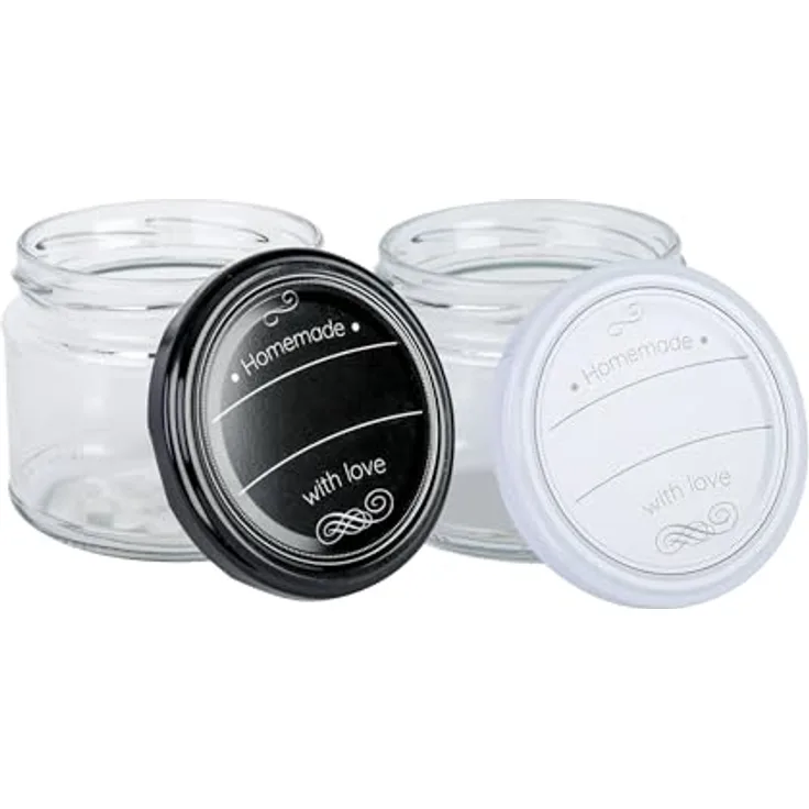 Axentia Einmachglas HOMEMADE 300 ml mit Beschriftungszeile, kleines Marmeladenglas, ideal für Nachspeise oder Vorspeise