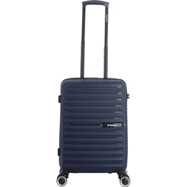 SAXOLINE Unisex Suitcase Fiesta, robuster Koffer aus Polypropylen mit TSA-Schloss und leichten Doppelrollen, komplett gefüttert