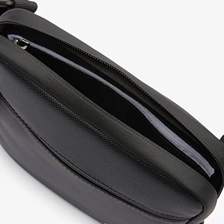 Lacoste Umhängetasche LCST Flat Crossover Bag 3308, Crossbody Bag, sportives Design, ordentlicher Stauraum, schwarz – Bild 4