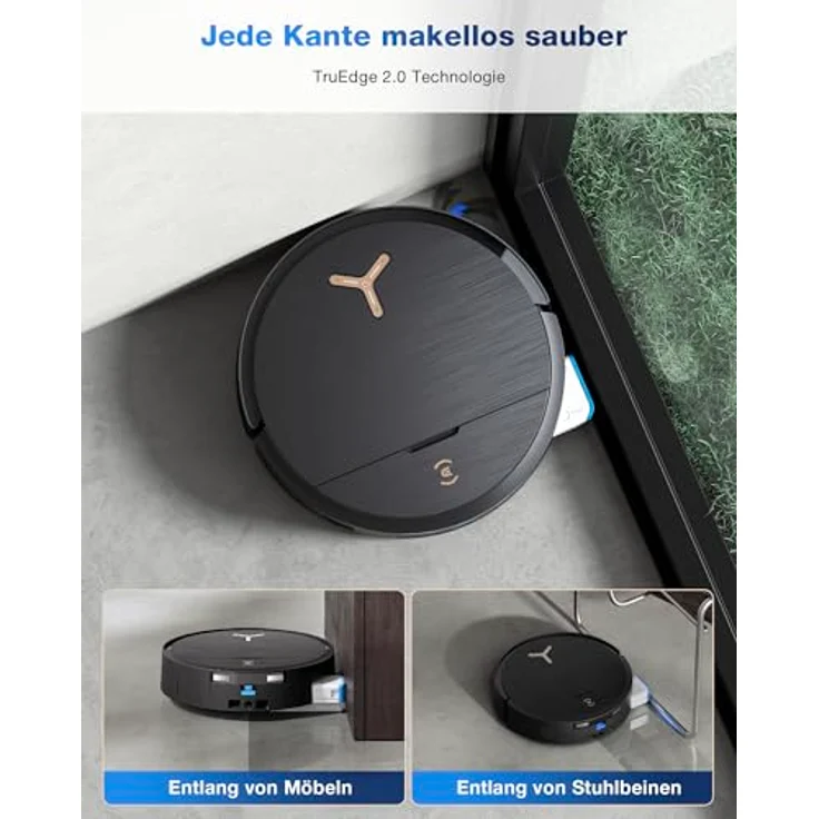 ECOVACS DEEBOT X9 PRO Omni Saugroboter mit Wischfunktion, 16.600 Pa Saugkraft, OZMO Roller, Heißwasser-Moppwäsche, ZeroTangle 3.0, All-in-One Omni Station, YIKO-GPT – Bild 5