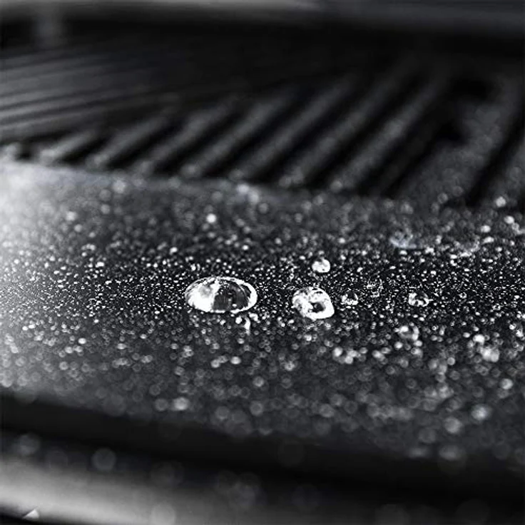 Cecotec PerfectCountry BBQ Elektrischer Grill. Mit Gerätefüßen, Klappbarer Deckel und Schale, RockStone Beschichtung, Fettauffangschale, 43 x 38 cm Grillfläche, Verstellbare Temperatur, 2000 W. – Bild 3