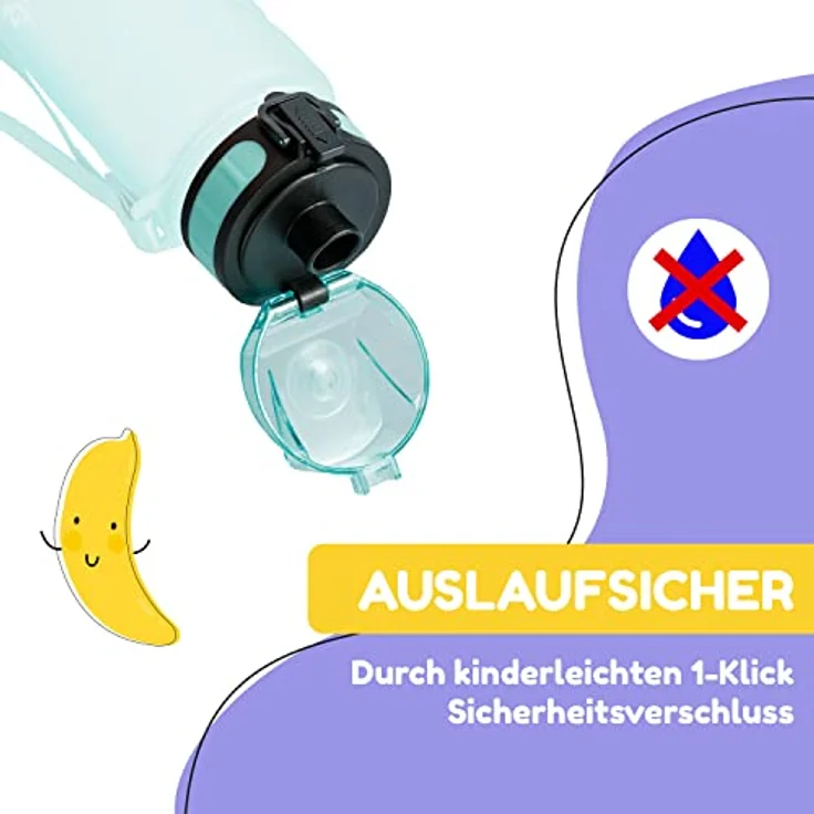 schmatzfatz Ersatzdeckel Höhe: 4,5 cm Durchmesser: 7 cm BPA-frei Türkis – Bild 4