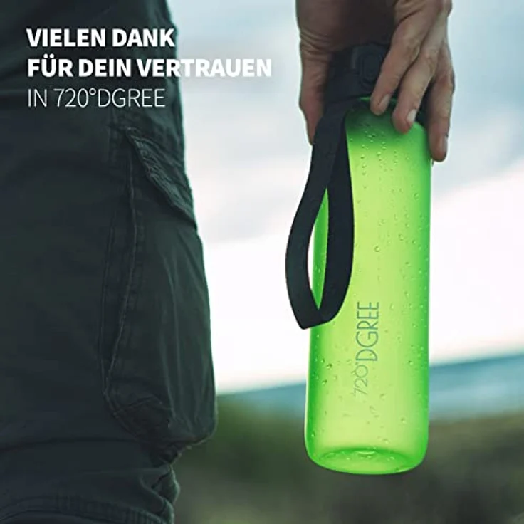 Trinkflasche Wasserflasche Fruchteinsatz 1,5L - BPA-Frei uberBottle 720 DGREE apple green – Bild 4
