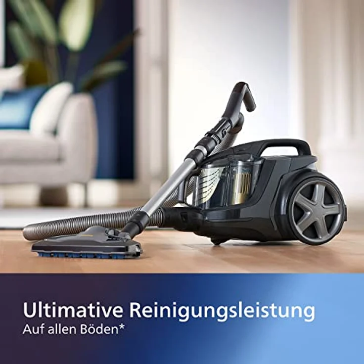 Philips 9000serie Marathon Ultimate (650 W, 2,2 L Staubvolumen, integriertes Zubehör) XB9154|09, Beutelloser Staubsauger, schwarz – Bild 4