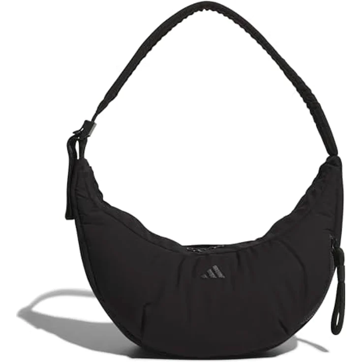 adidas Performance MH PF SH BAG, Schultertasche in Puffy Optik mit gepolsterten Schultergurten, schwarz – Bild 1