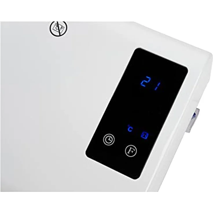 Eurom Badezimmerheizung Sani Fanheat 2000R 350081 (Bad-Heizung Wandheizung Bad-Heizlüfter Badezimmer-Heizlüfter) Leistung: 2.000 W/Eingangsspannung: 230 W/Bedienung: Fernbedienung, Schalttafel – Bild 2