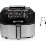 Princess 01.182092.01.001 Airfryer Grill - 4 Programme - Max 265°C - Includes Thermometer - 1760W - Silver/Black