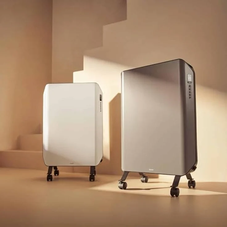 Duux Edge Oil, ölfreier Radiator mit 2000 Watt Heizleistung, grau – Bild 8