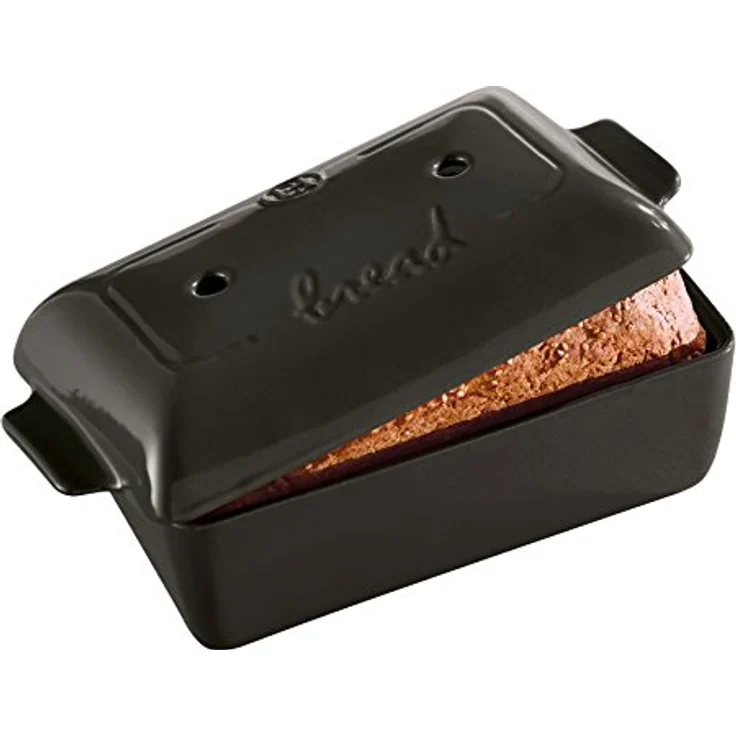 Emile Henry Brotlaib Bäcker, Keramik, Kohle, 24x15x12.5 cm – Bild 2