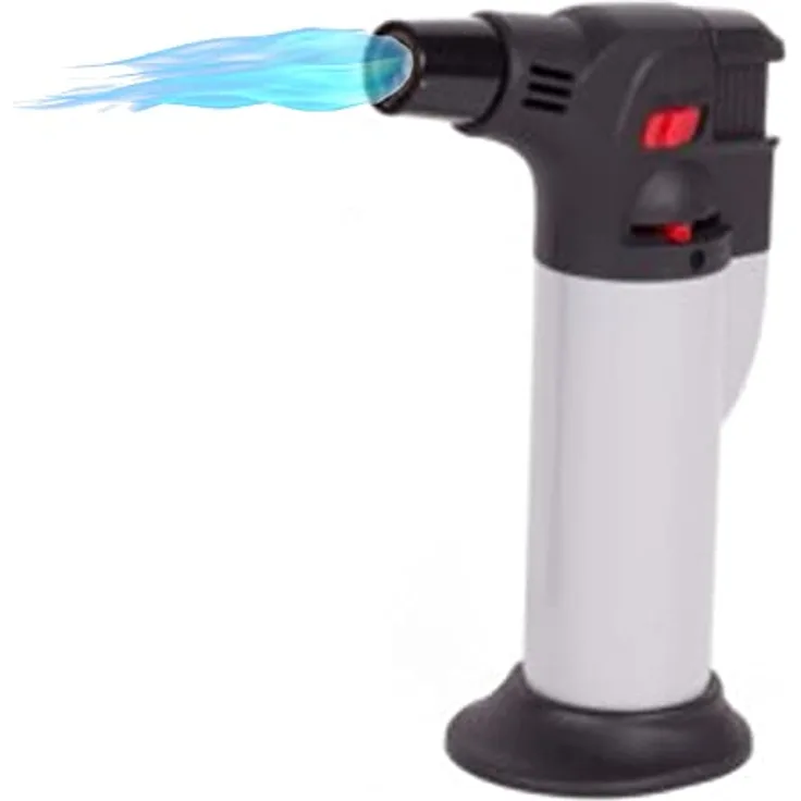 TronicXL Küchenbrenner Flambierbrenner Gas Bunsenbrenner für Creme Brulee Steak BBQ Nachtisch Fleisch Küche flambierer Gasbrenner Mini Flambiergerät nachfüllbar