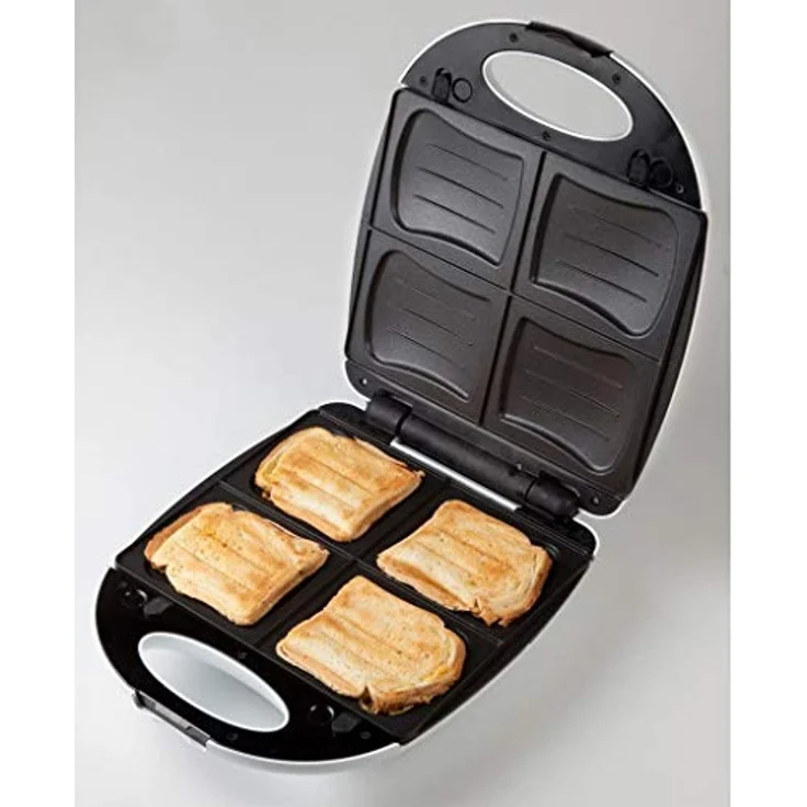 2in1 XL Familien Sandwich-Toaster für 4 Sandwich oder Waffelautomat für 4 leckere Waffeln Domo DO9046C – Bild 2