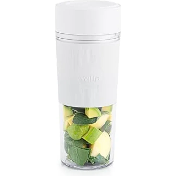 Wilfa Swift, Tragbarer Standmixer mit 300 ml Tritan-Flasche und USB-C Ladeanschluss, Weiss